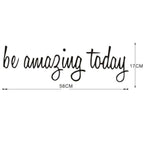 Bathroom Dressing Room Home Decor Removable Mural Wall Sticker, 58x17CM