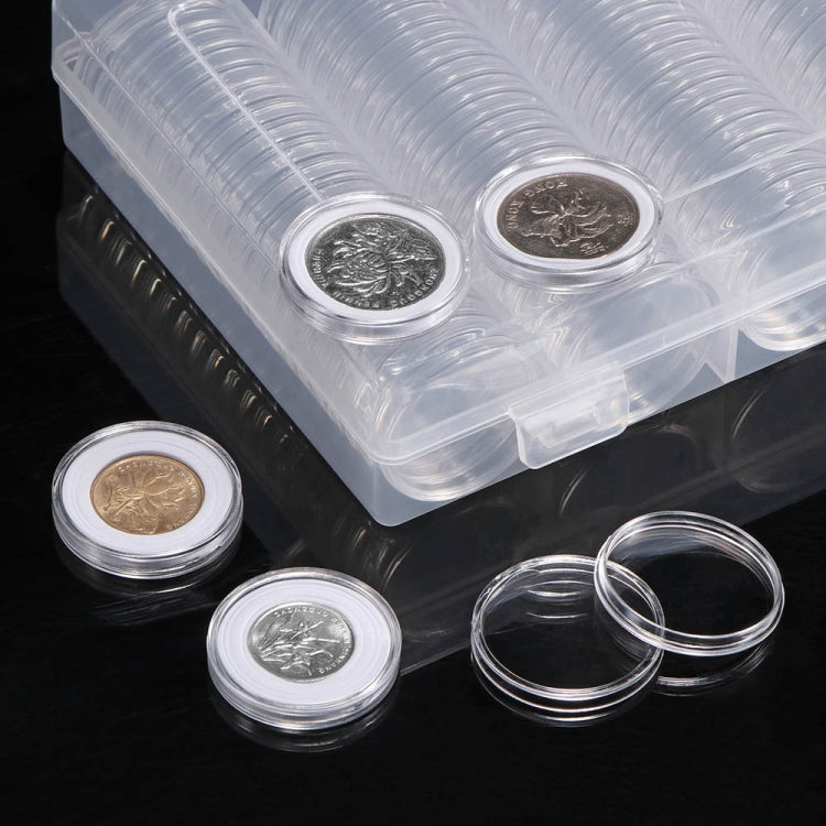 Coin Capsules 100 x 30mm Round Boxes Commemorative Coin Protection Box, 2pcs 30mm – Durable Build, Easy to Use