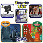 Christmas Halloween Laser Projector Mini Window Home Theater Projector, US Plug, UK Plug, AU Plug