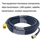 RP-SMA Male to N Male RG58 Coaxial Adapter Cable, RP-SMA Male to N Male 0.5m, RP-SMA Male to N Male 1m, RP-SMA Male to N Male 1.5m, RP-SMA Male to N Male 3m, RP-SMA Male to N Male 5m, RP-SMA Male to N Male10m – Data Transmission
