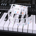 Children Beginner Piano Keyboard Color Stickers Musical Instrument Accessories, Imitation Piano Keys 61 Keys, Piano Keys 61 keys Imitation Piano Keys 61 Keys