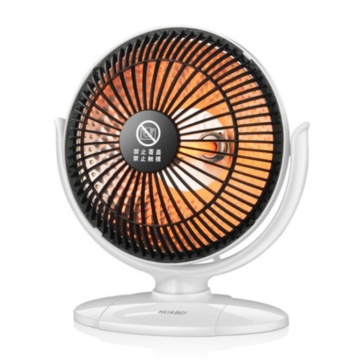Small Sun Mini Home Office Heater 6 inch Electric Heater National Standard Plug, with 3m Extension Cable with 3m Extension Cable White