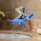 LED Waterfall Faucet Colorful Temperature Control Color-changing Anti-scalding Faucet, Color-changing Faucet Color-changing Faucet