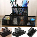 Desk Holder Organizer Metal Mesh Style Pencil Pen Holder Storage Box Home Storage Organization, Size: 15.5x10.2x10cm, Desk Holder Desk Holder