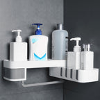 2 PCS Bathroom Accessories Shower Shelf Seamless Rotating Tripod Seamlessly Fixtures Storage Rack Kitchen Tripod – Durable Build, Easy to Use