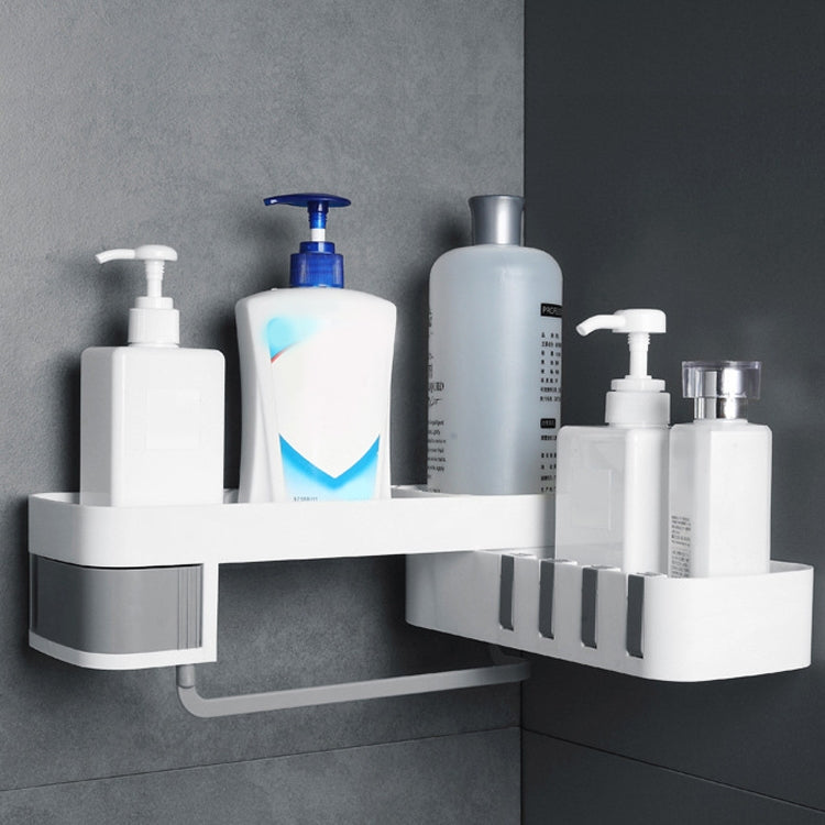2 PCS Bathroom Accessories Shower Shelf Seamless Rotating Tripod Seamlessly Fixtures Storage Rack Kitchen Tripod – Durable Build, Easy to Use