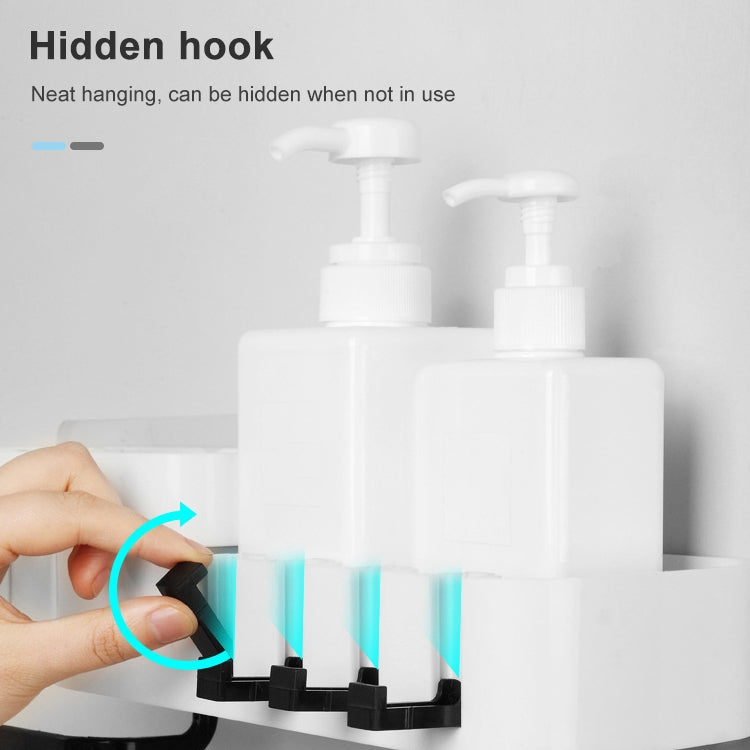 2 PCS Bathroom Accessories Shower Shelf Seamless Rotating Tripod Seamlessly Fixtures Storage Rack Kitchen Tripod – Durable Build, Easy to Use