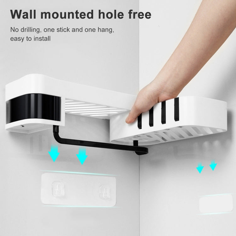 2 PCS Bathroom Accessories Shower Shelf Seamless Rotating Tripod Seamlessly Fixtures Storage Rack Kitchen Tripod – Durable Build, Easy to Use