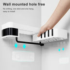 2 PCS Bathroom Accessories Shower Shelf Seamless Rotating Tripod Seamlessly Fixtures Storage Rack Kitchen Tripod – Durable Build, Easy to Use