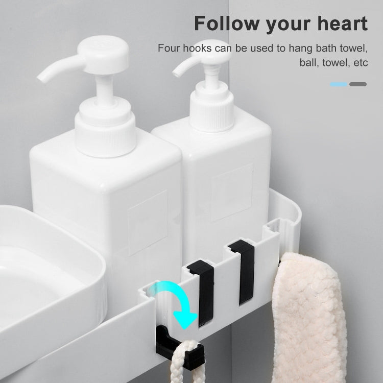 2 PCS Bathroom Accessories Shower Shelf Seamless Rotating Tripod Seamlessly Fixtures Storage Rack Kitchen Tripod – Durable Build, Easy to Use