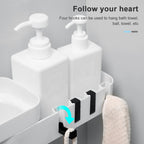 2 PCS Bathroom Accessories Shower Shelf Seamless Rotating Tripod Seamlessly Fixtures Storage Rack Kitchen Tripod – Durable Build, Easy to Use