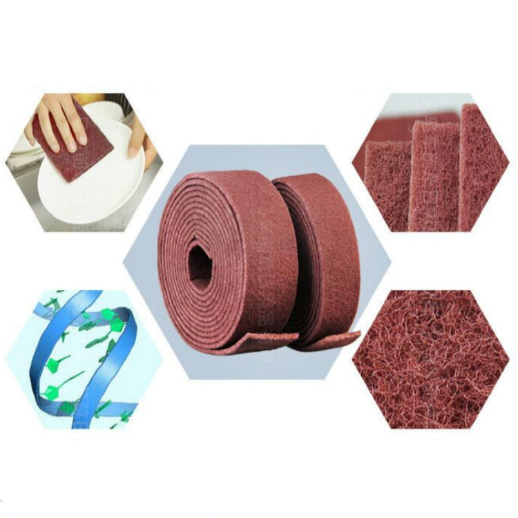 Nylon Emery Scouring Pad Stainless Steel Rust Polishing Kitchen Dish Cleaning Rag, 7 cm x 5.7 m, 9 cm x 1 m, 9 cm x 5.7 m, 9 cm x 20 m