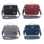 Thermal Lunch Box Bag Durable Waterproof Office Cooler Lunchbox with Strap, S, M, L