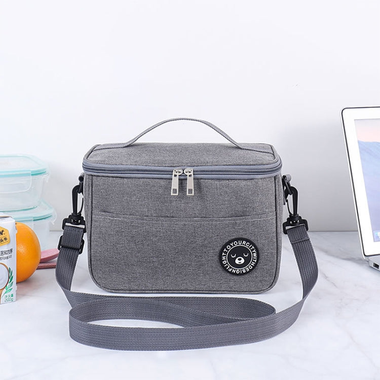 Thermal Lunch Box Bag Durable Waterproof Office Cooler Lunchbox with Strap, S, M, L – Waterproof M Gray