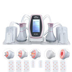 6 In 1 80K Ultrasonic Cavitation Vacuum Radio Frequency Lipo Laser Slimming Machine, US Plug, EU Plug, UK Plug, AU plug US Plug Pink Edge