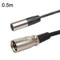 Xlrmini Caron Male To Mini Male Balancing Cable For 48V Sound Card Microphone Audio Cable, 0.5m, 1m, 1.5m, 2m, 3m, 5m, 10m 0.5m
