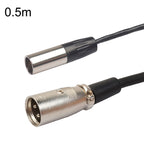 Xlrmini Caron Male To Mini Male Balancing Cable For 48V Sound Card Microphone Audio Cable, 0.5m, 1m, 1.5m, 2m, 3m, 5m, 10m 0.5m