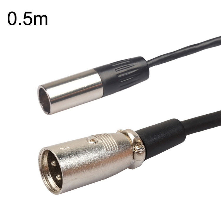 Xlrmini Caron Male To Mini Male Balancing Cable For 48V Sound Card Microphone Audio Cable, 0.5m, 1m, 1.5m, 2m, 3m, 5m, 10m 0.5m