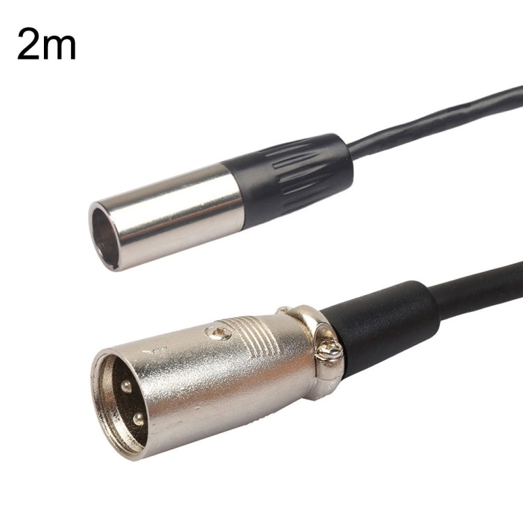 Xlrmini Caron Male To Mini Male Balancing Cable For 48V Sound Card Microphone Audio Cable, 0.5m, 1m, 1.5m, 2m, 3m, 5m, 10m 2m