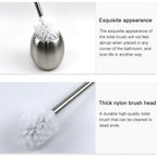 Bathroom Cleaning Brush Creative Stainless Steel Toilet Brush, Stainless Steel Toilet Brush