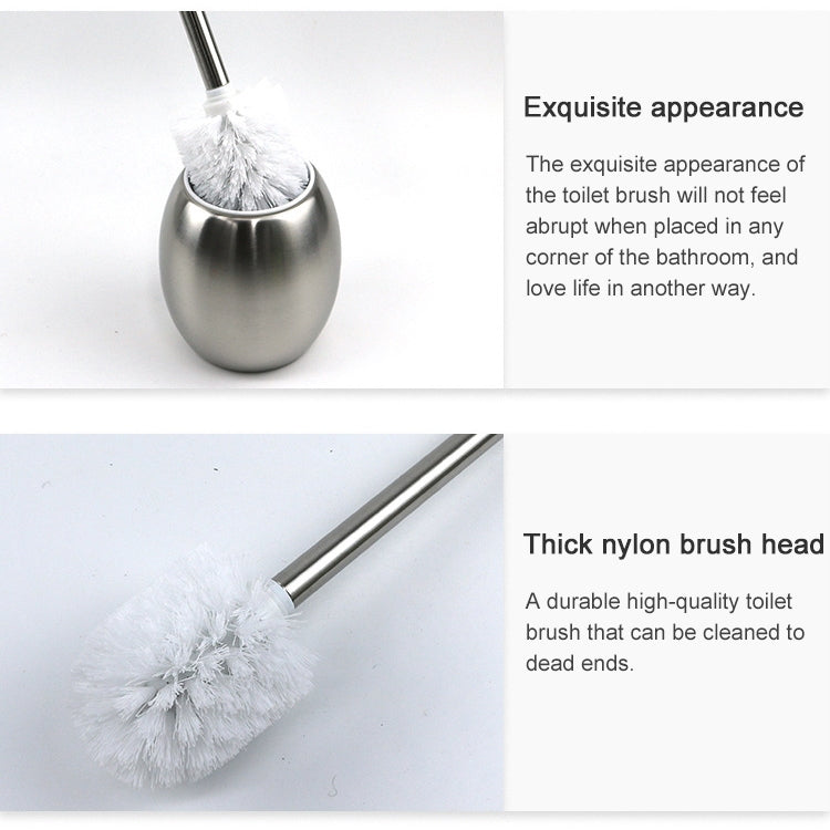 Bathroom Cleaning Brush Creative Stainless Steel Toilet Brush, Stainless Steel Toilet Brush