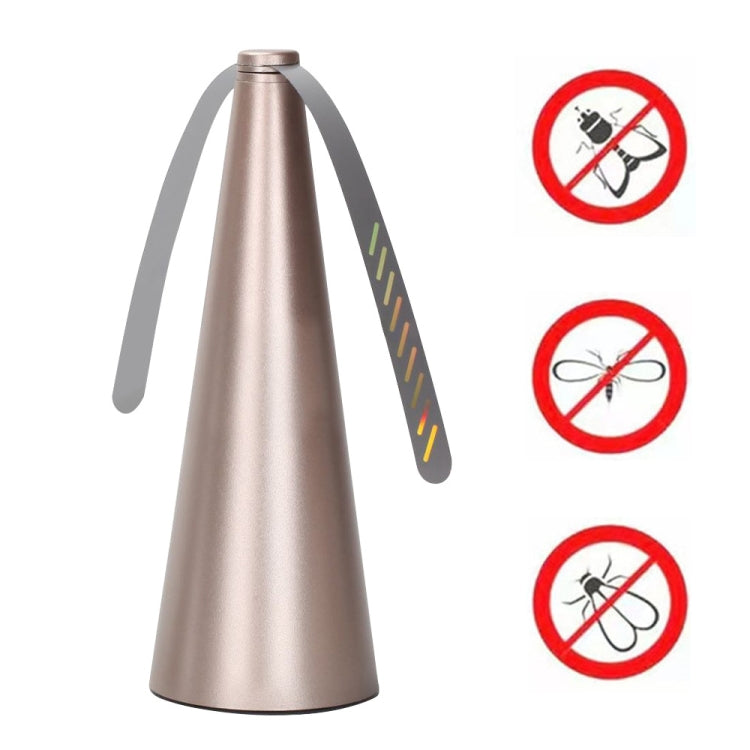 Multifunctional Fan Blade Automatic Fly Catcher Mosquito Repellent Fan, Gold, Black, Silver – Durable Build, Easy to Use Gold Gold