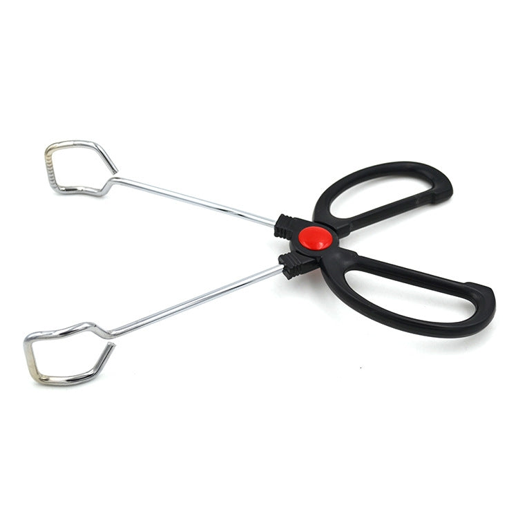 Stainless Steel Plastic Handle Barbecue Tongs Food Clip Barbecue Tools, 9 Inch, 12 Inch – Non-slip