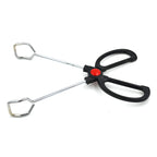 Stainless Steel Plastic Handle Barbecue Tongs Food Clip Barbecue Tools, 9 Inch, 12 Inch – Non-slip