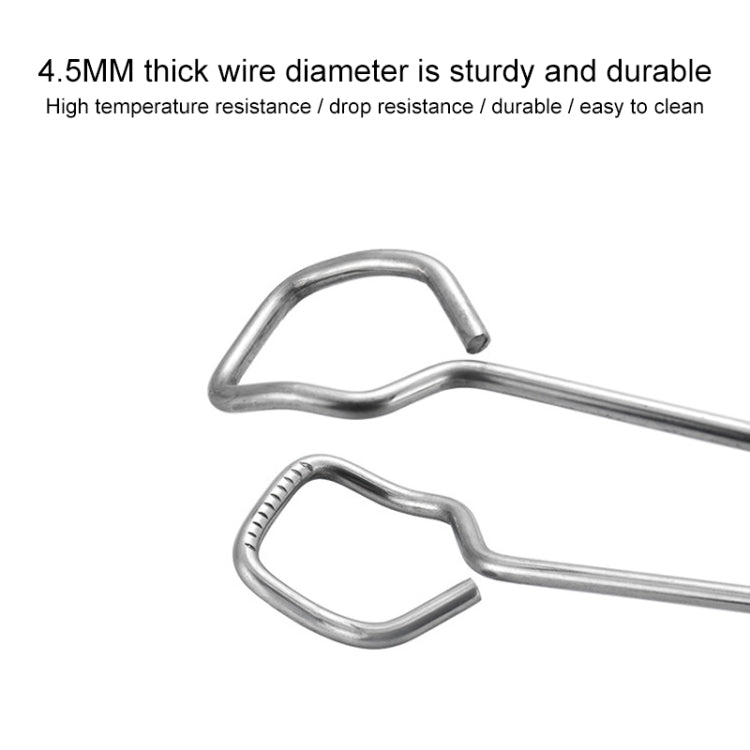 Stainless Steel Plastic Handle Barbecue Tongs Food Clip Barbecue Tools, 9 Inch, 12 Inch – Non-slip