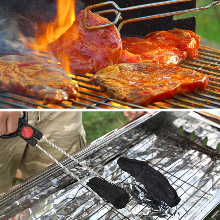 Stainless Steel Plastic Handle Barbecue Tongs Food Clip Barbecue Tools, 9 Inch, 12 Inch – Non-slip