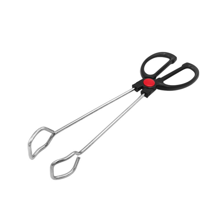 Stainless Steel Plastic Handle Barbecue Tongs Food Clip Barbecue Tools, 9 Inch, 12 Inch – Non-slip 12 Inch