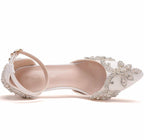 Rhinestone Stiletto Pointed Heel Women Shoes, 34, 35, 36, 37, 38, 39, 40, 41, 42 – Non-slip