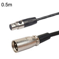 Xlrmini Caron Male To Mini Female Balancing Cable For 48V Sound Card Microphone Audio Cable, 0.5m, 1m, 1.5m, 2m, 3m, 5m, 10m 0.5m