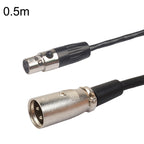 Xlrmini Caron Male To Mini Female Balancing Cable For 48V Sound Card Microphone Audio Cable, 0.5m, 1m, 1.5m, 2m, 3m, 5m, 10m 0.5m