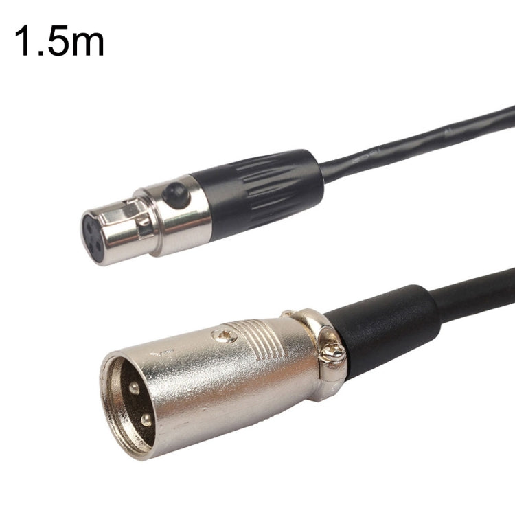 Xlrmini Caron Male To Mini Female Balancing Cable For 48V Sound Card Microphone Audio Cable, 0.5m, 1m, 1.5m, 2m, 3m, 5m, 10m 1.5m