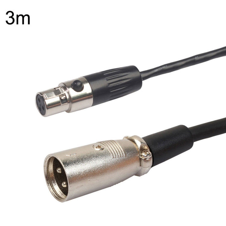 Xlrmini Caron Male To Mini Female Balancing Cable For 48V Sound Card Microphone Audio Cable, 0.5m, 1m, 1.5m, 2m, 3m, 5m, 10m 3m