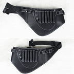 Hairdresser Hair Clipper Comb PU Leather Waist Bag Barber Shop Hair Tools