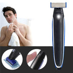 Electric Men Shaver Rechargeable Shaver Trimmer, Black + Blue Black + Blue