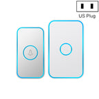 CACAZI A78 Long-Distance Wireless Doorbell Intelligent Remote Control Electronic Doorbell, US Plug, EU Plug, UK Plug US Plug Bright White