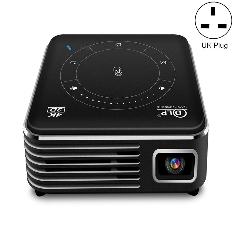 P11 4K HD DLP Mini 3D Projector 4G + 32G Smart Micro Convenient Projector, UK Plug, AU Plug UK Plug
