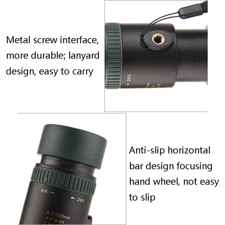 LUXUN Accessory – 8-24X30 Shimmer Night Vision Single-Cylinder Variation Telescope with...