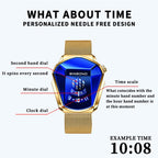 BINBOND Locomotive Concept Watch Men Live Black Technology Watch, Gold Net Belt Full Gold Blue Face, Gold Net Belt Full Gold Gold Face, Black Net Belt Black Steel Blue Face, Black Net Belt Black Steel White Face, White Net Belt White Steel Blue Face...