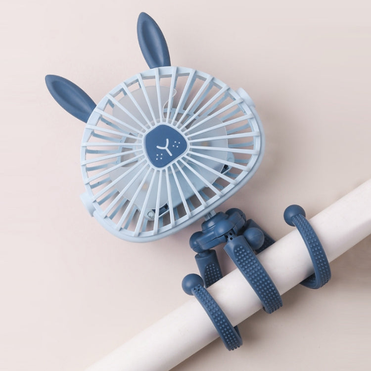 Mini Octopus Night Light Fan Children Cute Baby Carriage Portable USB Charging Fan Random Style Colour Delivery Default Title