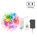 Bluetooth Suit Smart Music Sound Control Light Strip Waterproof 5050 RGB Colorful Atmosphere LED Light Strip With 24-Keys Remote Control, 5M 150 LEDs, 5M 300 LEDs, 10M 300 LEDs, 10M 600 LEDs, 15M 450 LEDs, 20M 360 LEDs 5M 150 LEDs US Plug