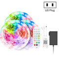 Bluetooth Suit Smart Music Sound Control Light Strip Waterproof 5050 RGB Colorful Atmosphere LED Light Strip With 24-Keys Remote Control, 30M 540 LEDs – Waterproof, Bluetooth, TPU 30M 540 LEDs US Plug