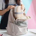 Oval Simple Lunch Box Wooden Sushi Sealed Leak-proof Lunch Box with Cutlery, Single-layer
