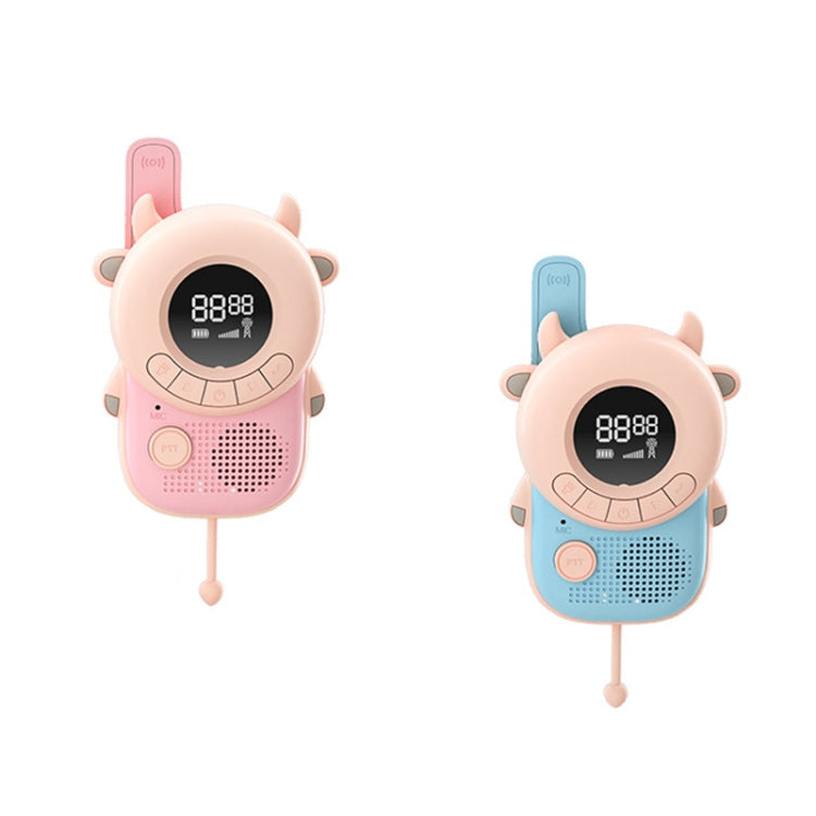 K22 Children Voice Transmission Walkie-Talkie Handheld Wireless Communication Outdoor Parent-Child Interactive Educational Toys, Style:, Without Battery – Lanyard Without Battery Cow