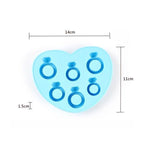 Silicone DIY Creative Ring Ice Mold Ice Box, Ring Shape