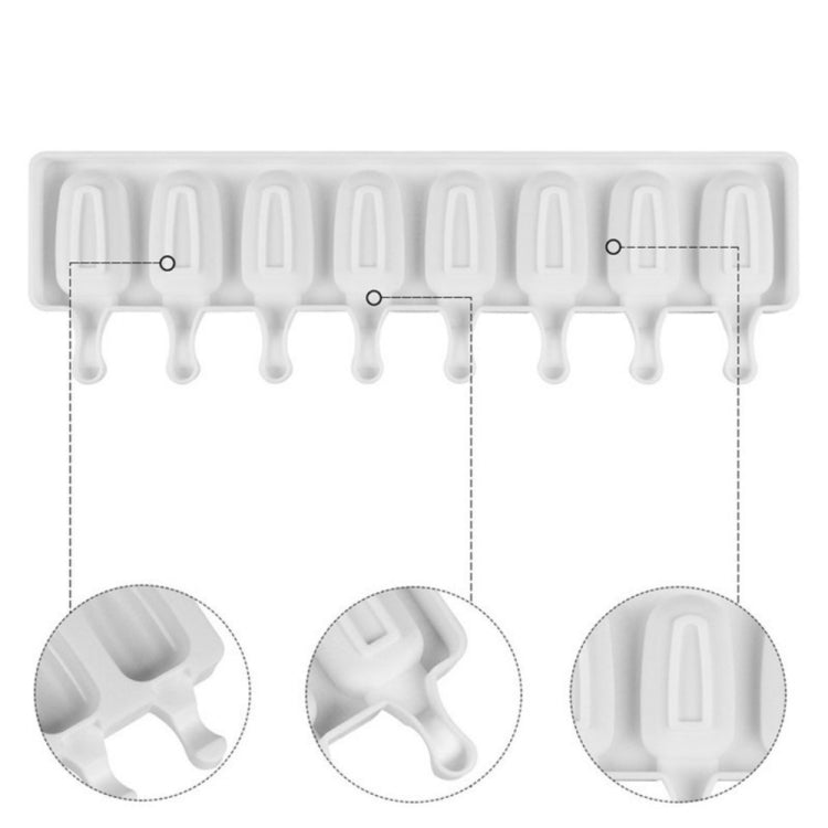 8 Even Silicone Ice Cream Mold Creative Handmade Ice Cube Mold, 8 Even Ice Cream Mold