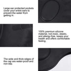 Silicone Ear Protection Waterproof Swimming Cap for Adults with Long Hair, Long Hair Swimming Cap(Black), Long Hair Swimming Cap(Blue), Long Hair Swimming Cap(Pink), Long Hair Swimming Cap(Silver), Long Hair Swimming Cap(Yellow)                        ...